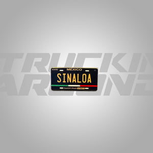 Sinaloa License Plate Hat Pin Truckin Around