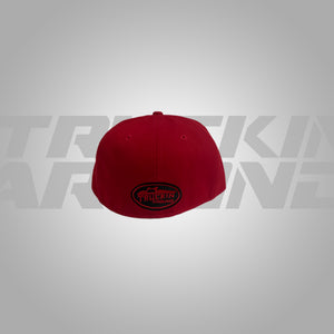 Truckin Around Red Hat and Black Logo Fitted