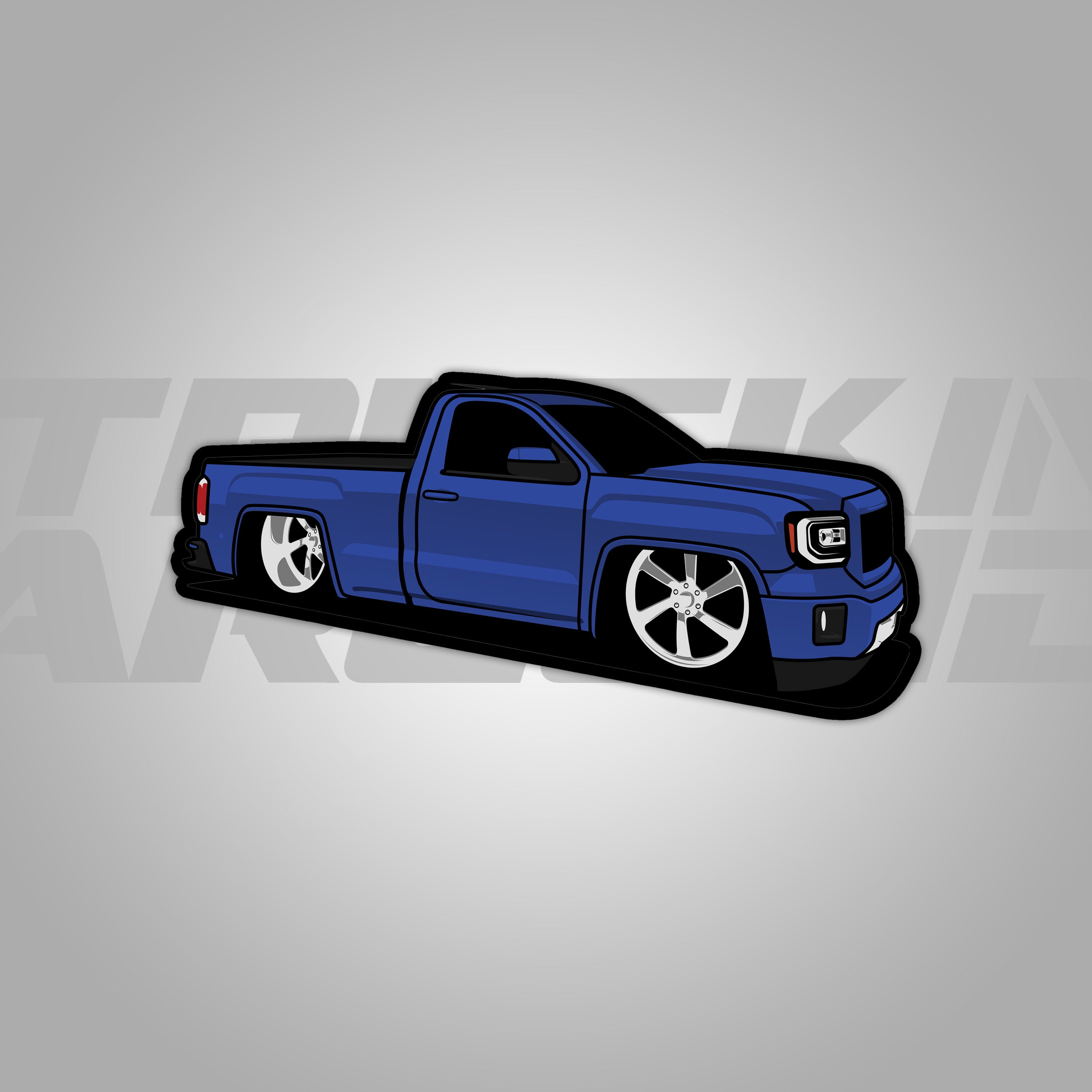 "La Mamalona" Vinyl Decal – Fits Chevy, GMC, Dodge Ram, Ford F150 – Gloss White