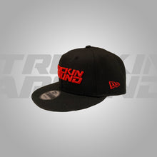 Load image into Gallery viewer, RED FONT TRUCKIN AROUND SNAPBACK
