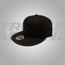 Load image into Gallery viewer, BLACK ON BLACK TA SNAPBACK
