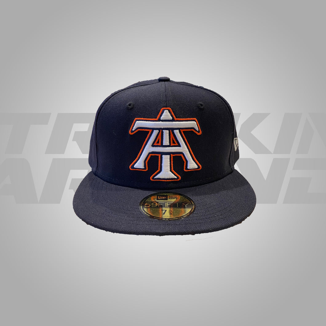 NEW ERA NAVY AND ORANGE FITTED