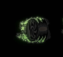Load image into Gallery viewer, Wheel Burnout Hat Pin (Glow in the dark)
