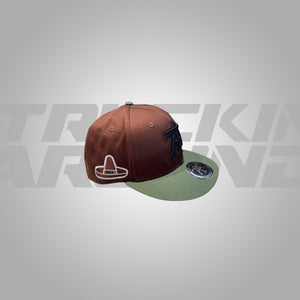 Brown and Green TA ** Sombrero Sidepatch snapback **