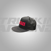 Load image into Gallery viewer, BLACK RED LOGO MESH HATS
