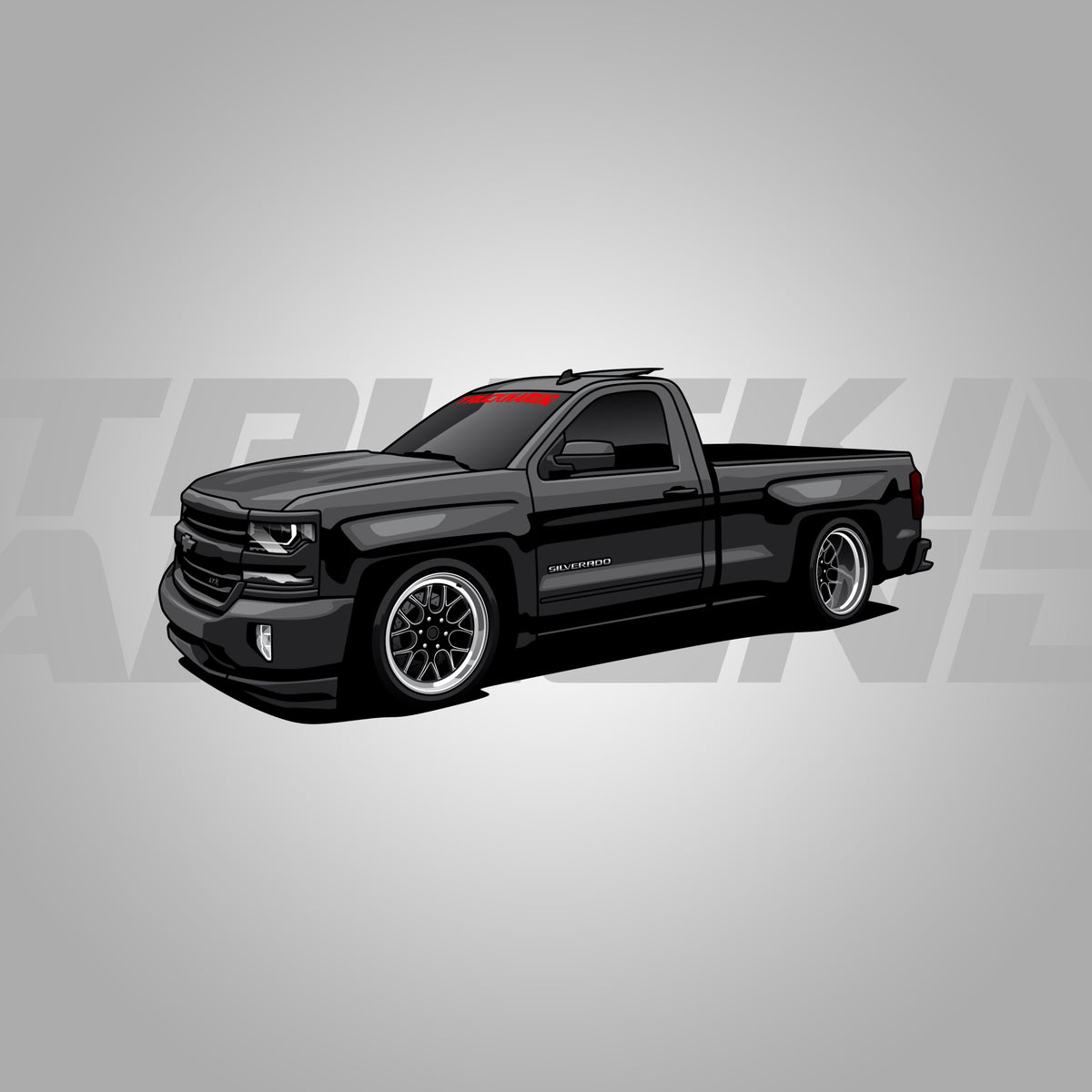 Black Silverado on Welds – TruckinAround