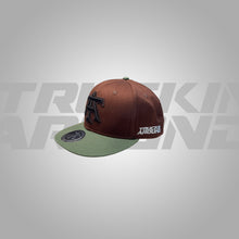Load image into Gallery viewer, Brown and Green TA ** Sombrero Sidepatch snapback **
